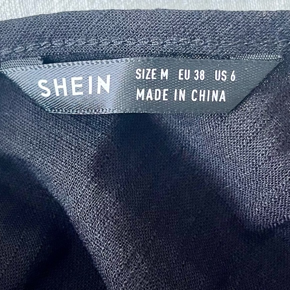 NWOT Black Ruffle Trim Cami Dress - Picture 5 of 5